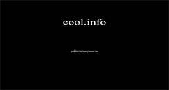Desktop Screenshot of cool.info